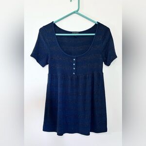 Navy Blue Women's Top